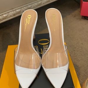 Clear heels size 10